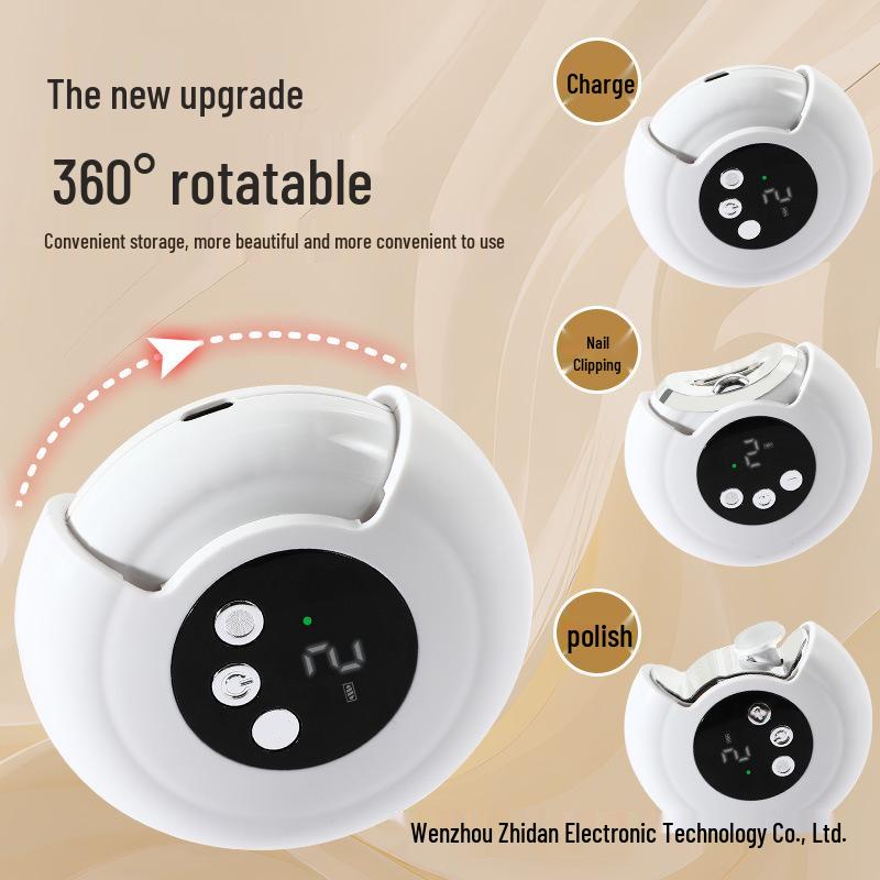 Przenośne Elektryczne Obcinaczki do Paznokci z Funkcją Zapobiegającą Przycięciu i Szlifierką dla Dzieci i Dorosłych