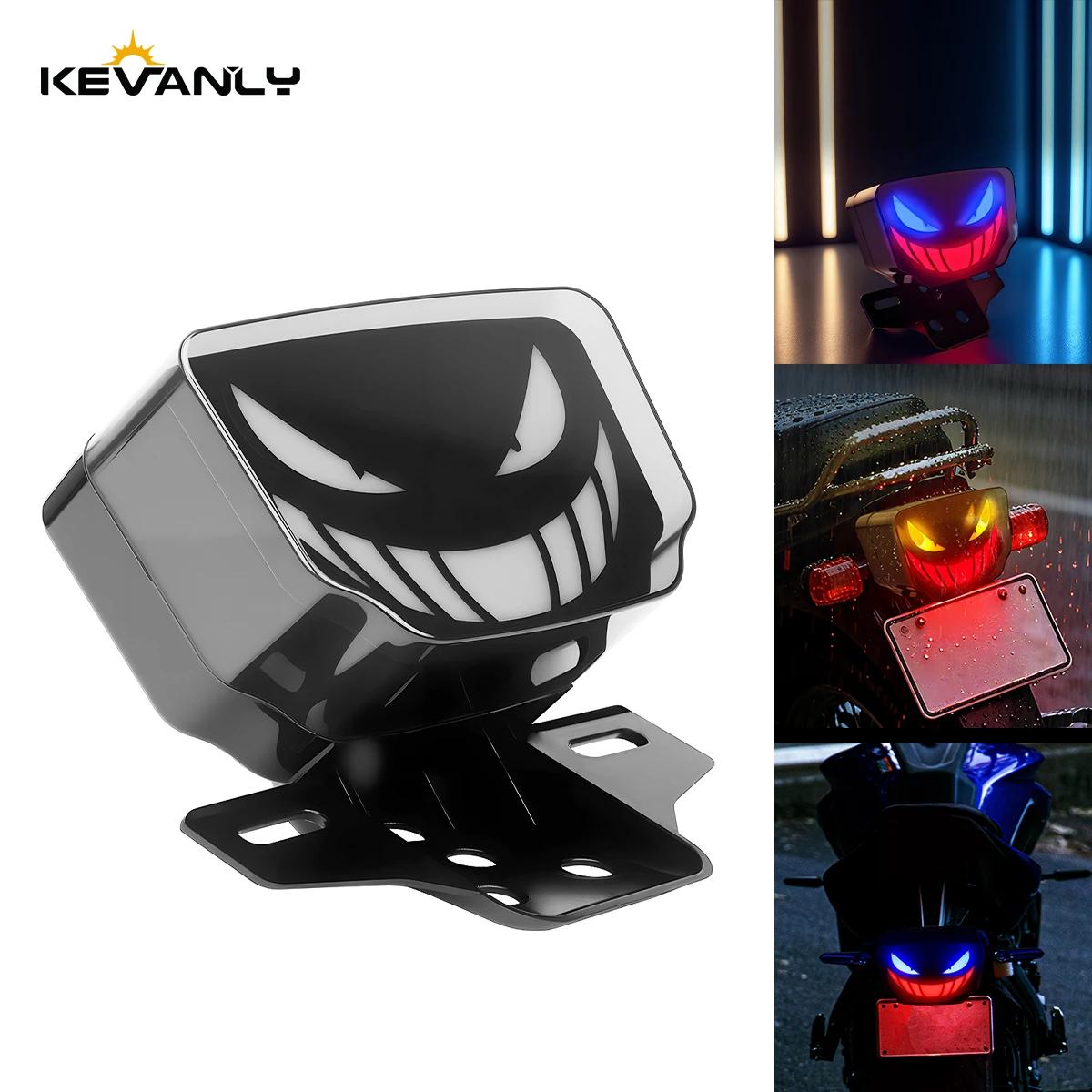 

Светодиодный задний фонарь «Дьявольский глаз» для мотоцикла, стоп-сигнал, задний фонарь, лампа, интеграция, динамический мигающий указатель поворота, в сборе, TMX125 TMX155 CRF450R