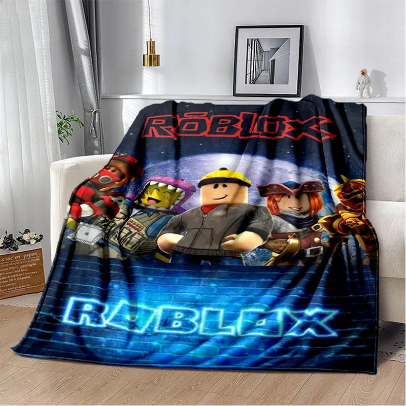 2025 New Style R-Robloxs Cartoon Game Gamer Soft Blankets,Keep Warm Throw Blanket Comfortable Blanket for Beds Sofa Home Bedroom