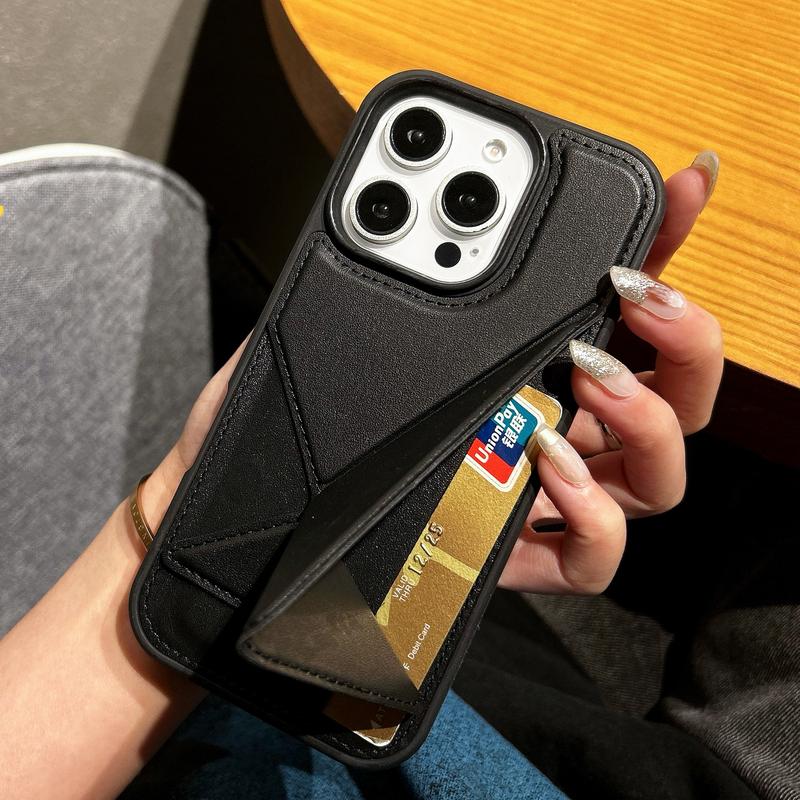 Luxury Multi Function Wallet Card Phone Case For Iphone17 16 15 14 Plus 13 12 Pro Max 11 PU Holder Wristband Soft silicone Cover