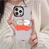 Fun Cartoon Peach Mochi Cat Phone Case for iPhone 11 12 13 Mini Pro Max 14 Pro Max Case Shell