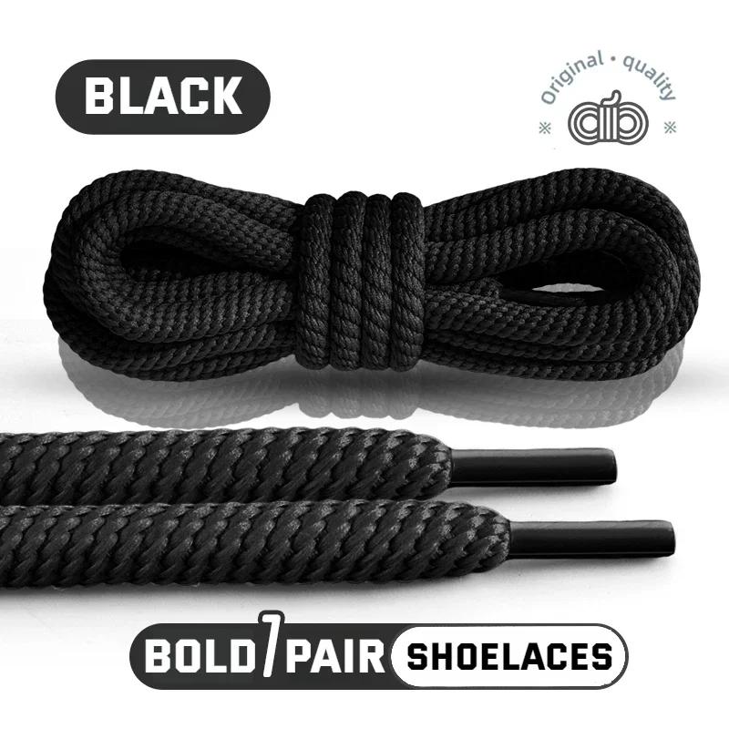 1 Pair 10mm Thick Round Shoelaces for Sneakers Running Sports Shoe Laces 100/120/140/160CM Shoelaces for Shoes Accessories