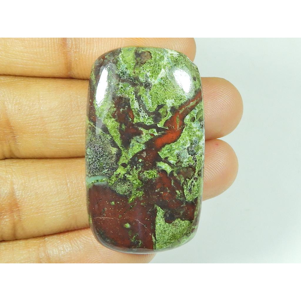 21X38X06 MM Natural Dragon Jasper Octagon Cabochon Loose Gemstone 61Cts. SY-470