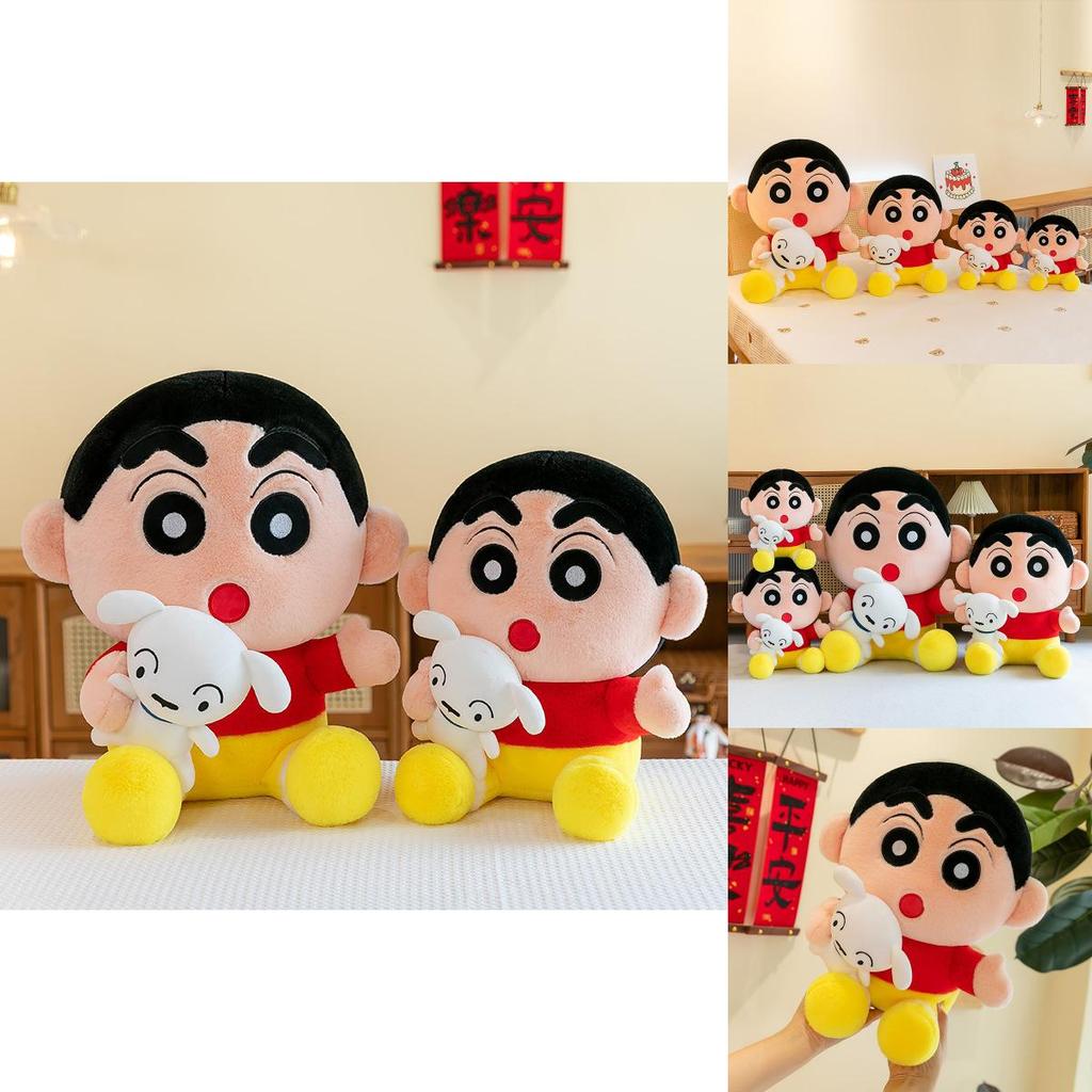 Adorable Crayon Shinchan Plush Toy With Soft Crystal Velvet Fabric Perfect For Kids