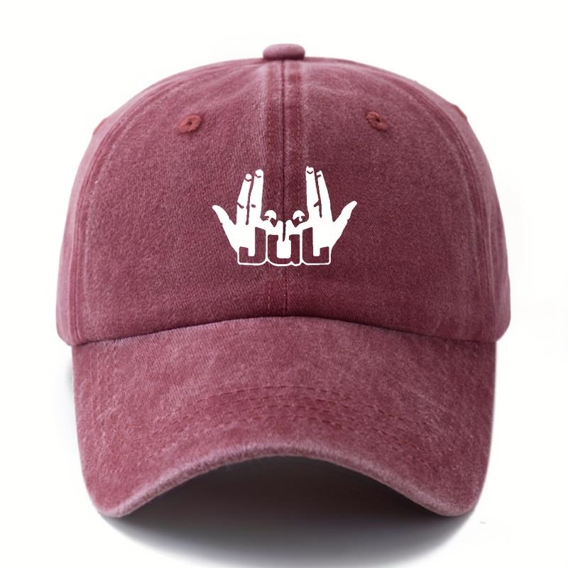Unisex Printed Hands Baseball Cap Curved Brim Hat Trucker Baseball Cap Outdoor Vacation Travel Peaked Cap
