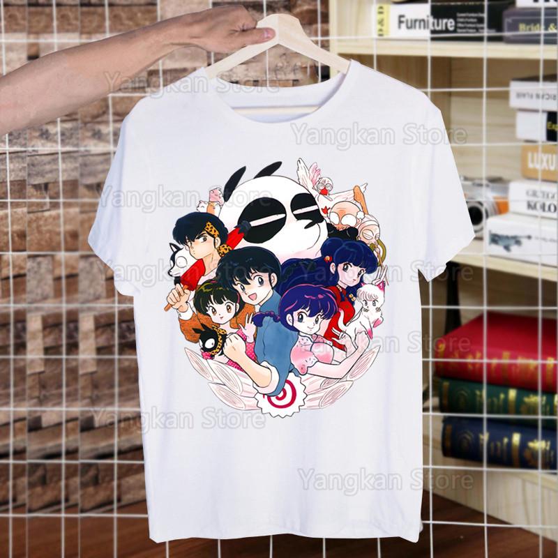 

Ranma 12 T-shirts Summer Unisex/Wo Unisex Hip Hop Funny Print Ranma 1⁄2 Tshirt Streetwear T Shirt Short Sleeve Tee Top Shirt S