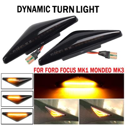 Flowing Side Repeater Light LED Dynamic Side Marker Turn Signal Lights Indicator Blinker Lamp For Ford MONDEO 3 MK3 FOCUS 1 MK1