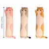 Ultra Soft Long Cat Plush Doll Huggable Side Sleeping Body Pillow Funny Long Throw Pillow  Gift