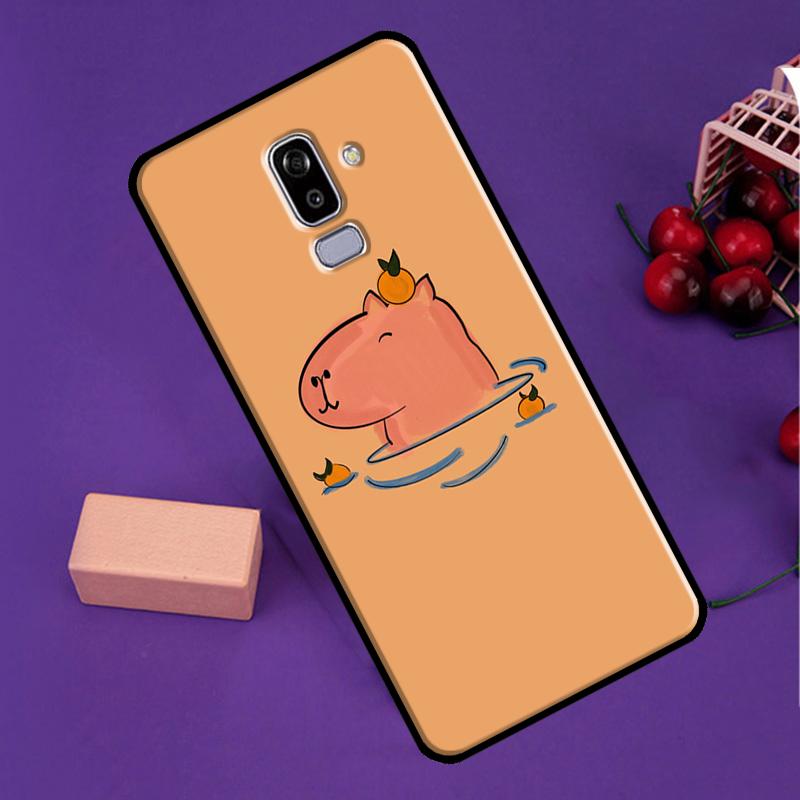 Capybara Spa Case For Samsung Galaxy J7 J5 J3 2017 J1 A3 A5 2016 A6 A8 J4 J6 Plus A7 A9 J8 2018 Cover