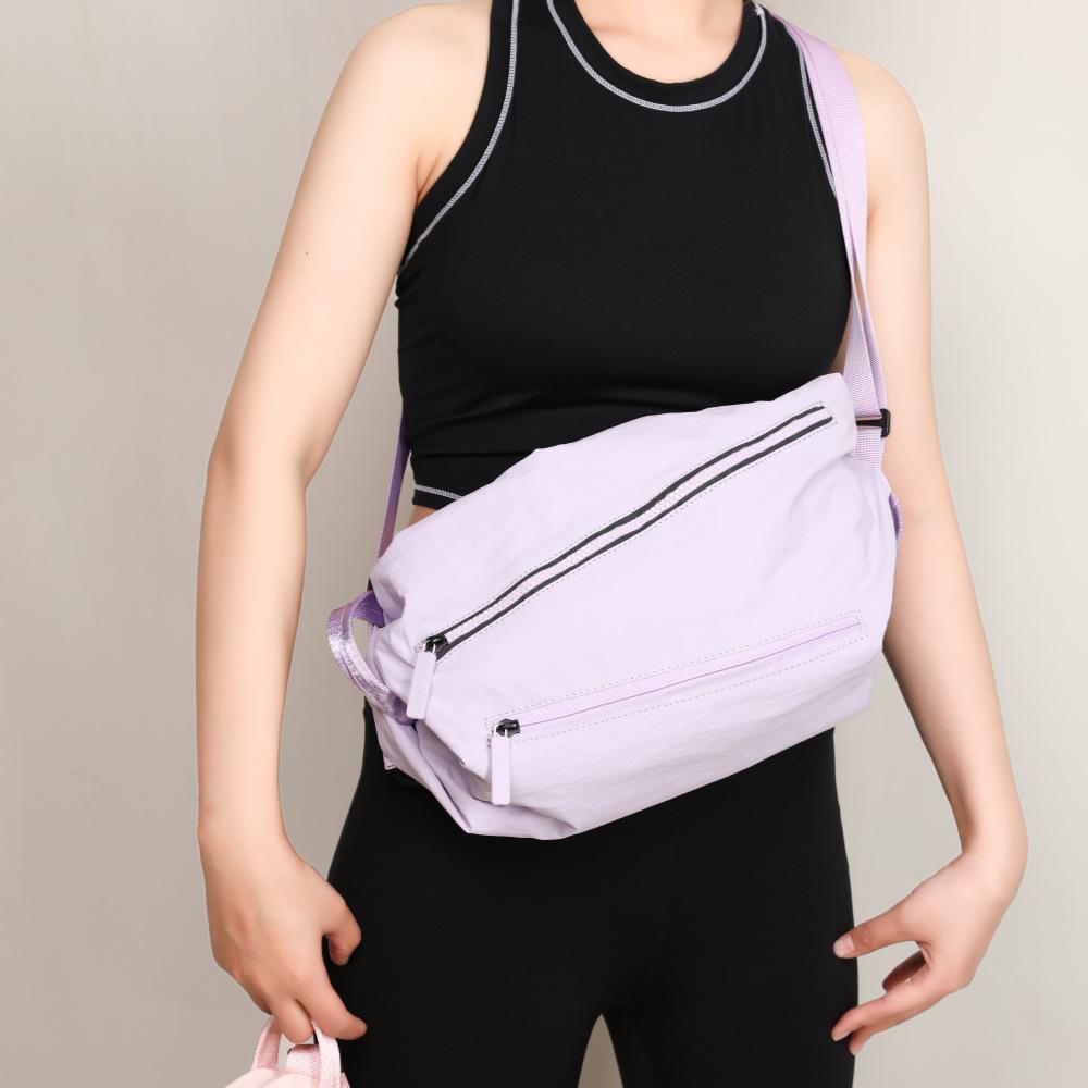 Spring New Nylon Crossbody Bag, Large Capacity Chest Bag, Unisex Dual Shoulder Multifunctional Fitness Bag