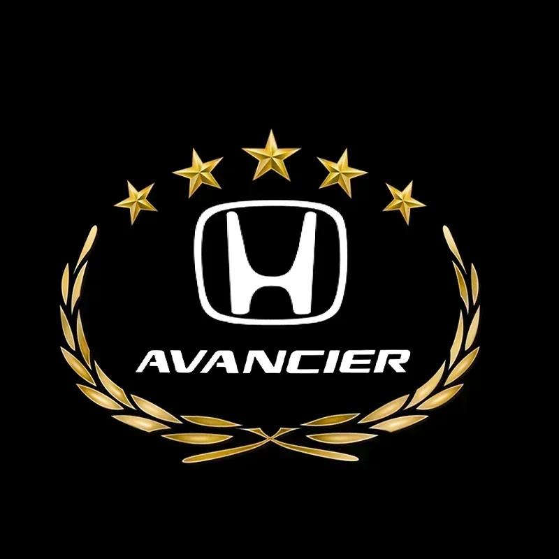 For Honda Ac2Pcs LED Car Door Welcome Light Projector Ghost Shadow Courtesy Lamp for Honda Accord Elysion CR-Z Odyssey SPIRIOR Accessories