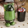 Modern Cactus Flip-Lid Kitchen Trash Can