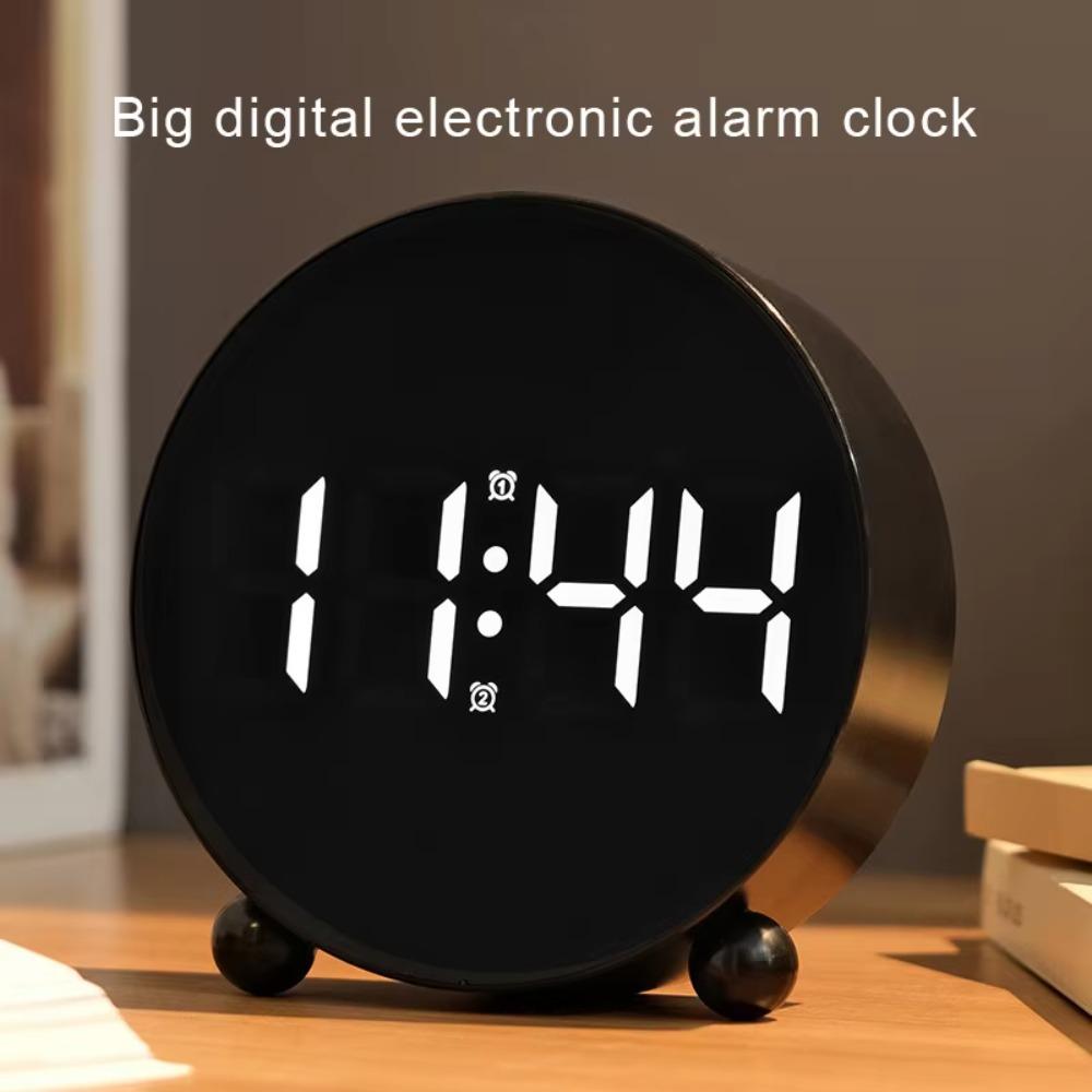 Big Digital Digital Alarm Clock 2 Sets Alarm Smart Alarm Clock Home Decoration LED Clock  Student