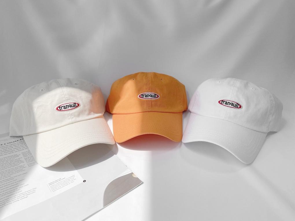 Women's Unisex Circle Logo Ball Cap Hat Basic Cap