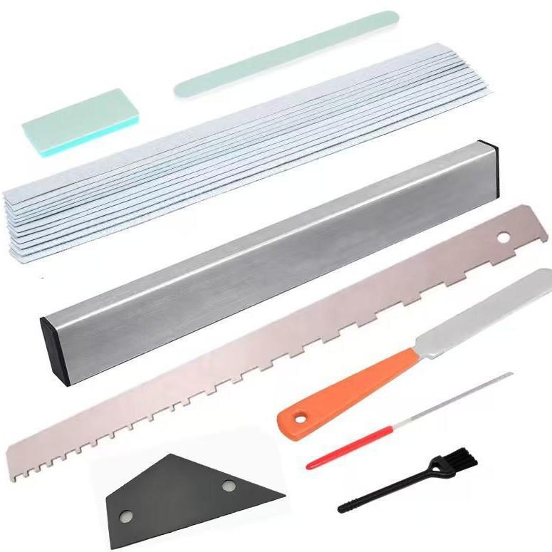 Guitar Polishing and Sanding Tools Guitar Neck Gauge Guitar File Guitar Neck Notch Gauge Guitar Measuring Ruler