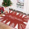 Weihnachts-Schneeflockenmuster Fußmatte für Wohnzimmereingang, Wohnzimmer Badezimmer Saugfähiger Teppich, Heimdekoration