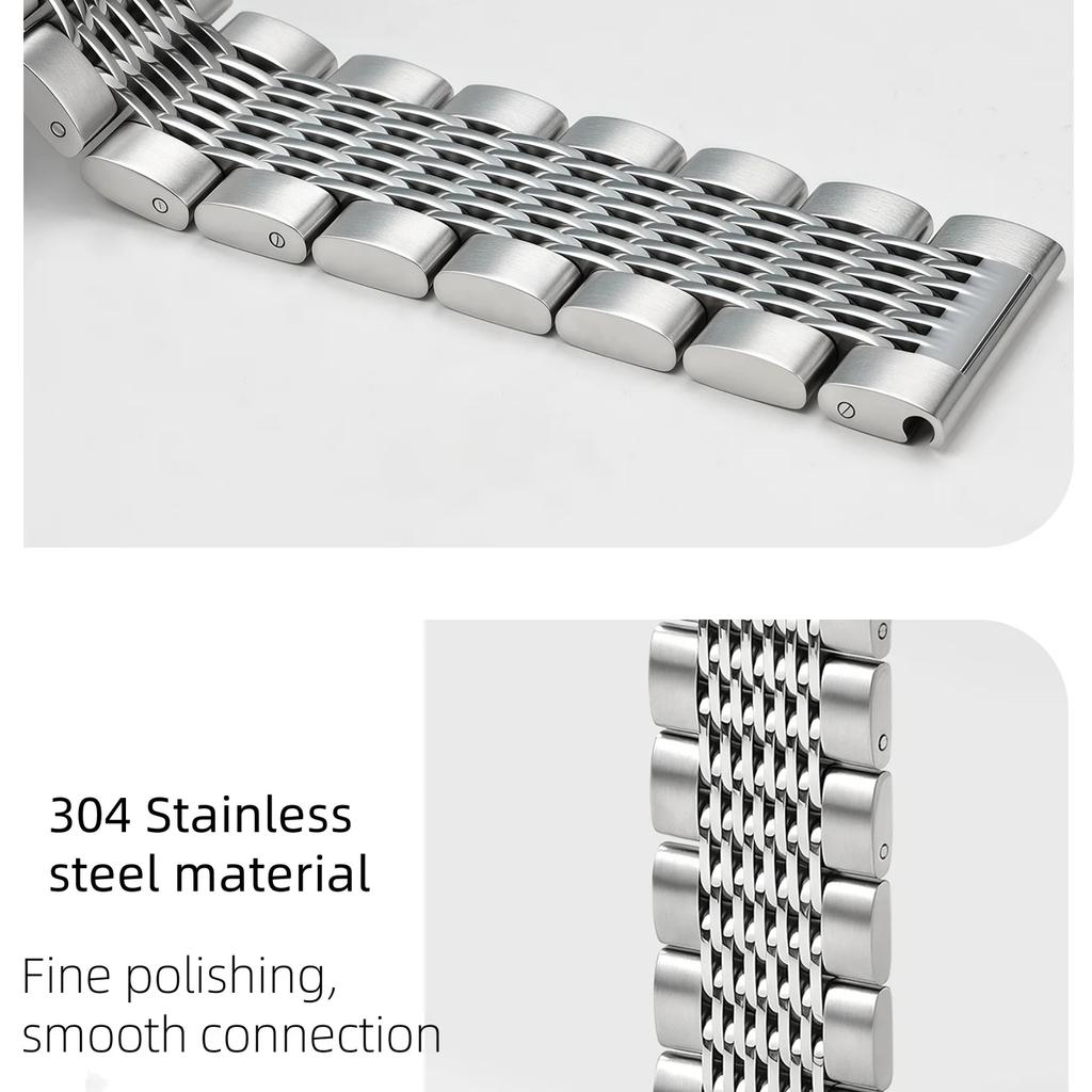 18/20/22/24mm Universal Stainless Steel Strap for Omega Seiko Quick Release Watchband for Samsung Huawei Gt5 Men Women Bracelet
