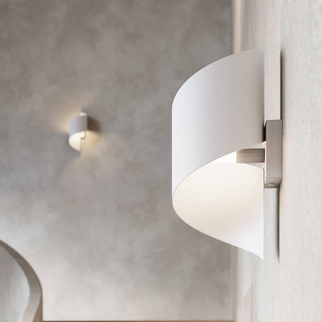 White Spiral Wall Lamp TALASSA 1xG9 8W SL.1308 Sollux Lighting