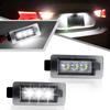 2 Stück fehlerfreie schwarze LED-Kennzeichenleuchten-Glühbirnen Zubehör für C3 C4 C5 DS4 Peugeot 208 2008 308 508 3008 5008