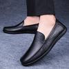 Fashion Classic Men's Genuine Leather Loafers Men Fashion Comfortable Driving Shoes Slip-On Moccasins Anti-Slip Lightweight Casual Shoes