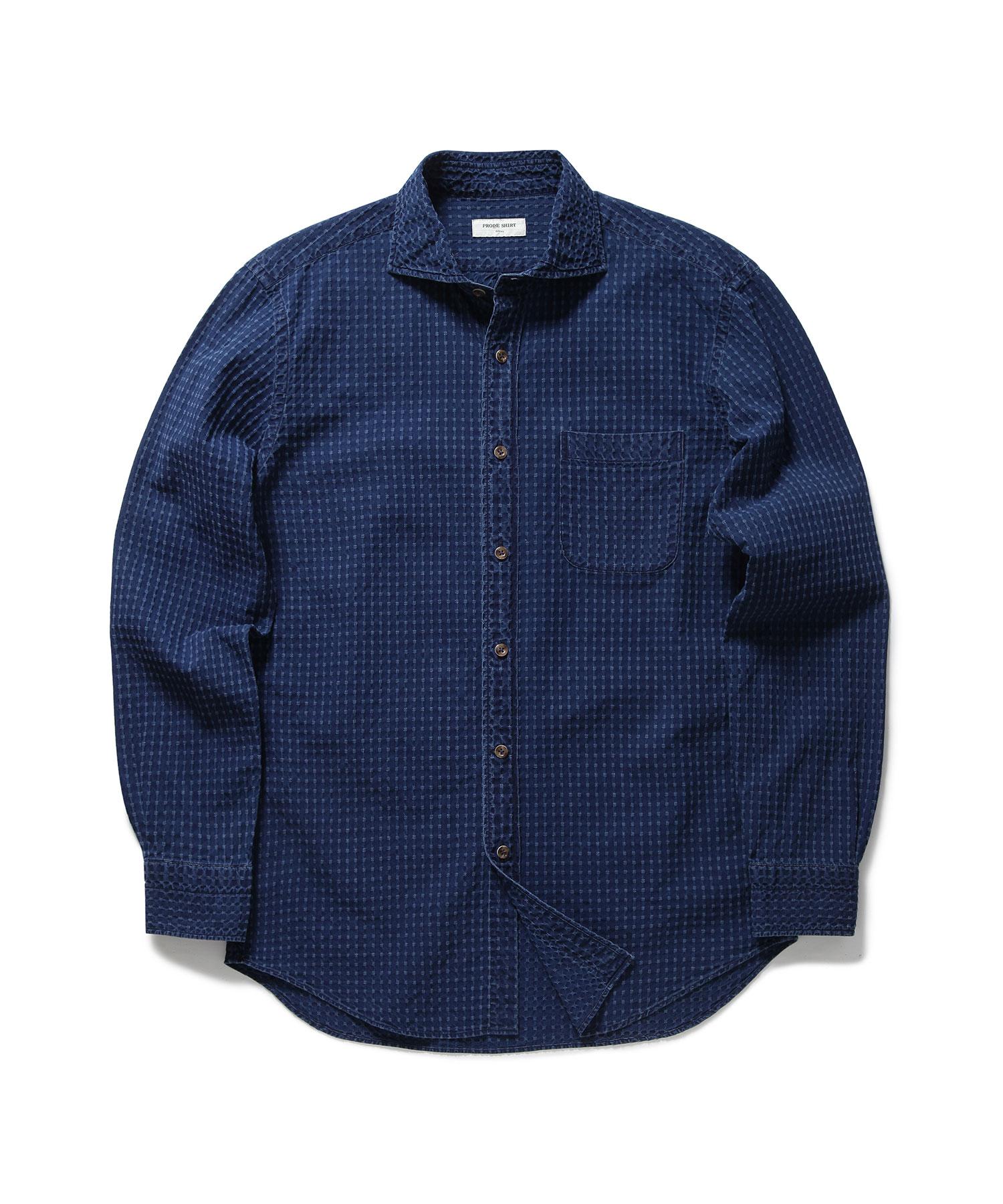 Prod Shirt [Regular] Royal Vintage Bijou Denim Shirt (Cerulean Blue) Cerulean Blue/L(50)