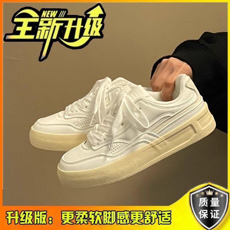 

Нишевые оригинальные кроссовки в цветовой гамме женские универсальные студенческие ретро повседневные корейские интернет-знаменитости белые кроссовки 40 белый