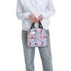 Jellyfish In The Ocean Pink Blue Insulated Lunch Bag for Kids School Cooler Thermal Food Box Tote Portable Lunch Boxes Container