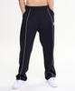 Leijibi [Summer] Giant Fit Line Track Pants Wide Gymwear Training Workout Wear Elastic Waist Pants M (2 Colors)