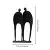 Metal Human Figure Statue Artistic item Piece Abstract Art Fine Workmanship Couple