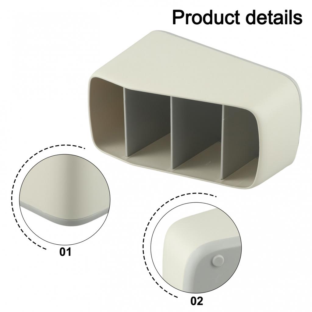 ABS Material Desktop Tidy Organizer TV Remote Control Holder Table Storage Box