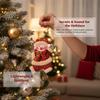 4pcs Elk Christmas Doll Pendant Snowman Christmas Tree Ornament Plush Christmas Doll  Fireplace