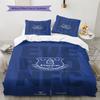 Everton Logo  Pattern Bedding Quilt Set Quilt Cover Pillowcase Home Decoration Birthday Gift (1 * Duvet Cover + 2 * Pillowcase, Without Core)