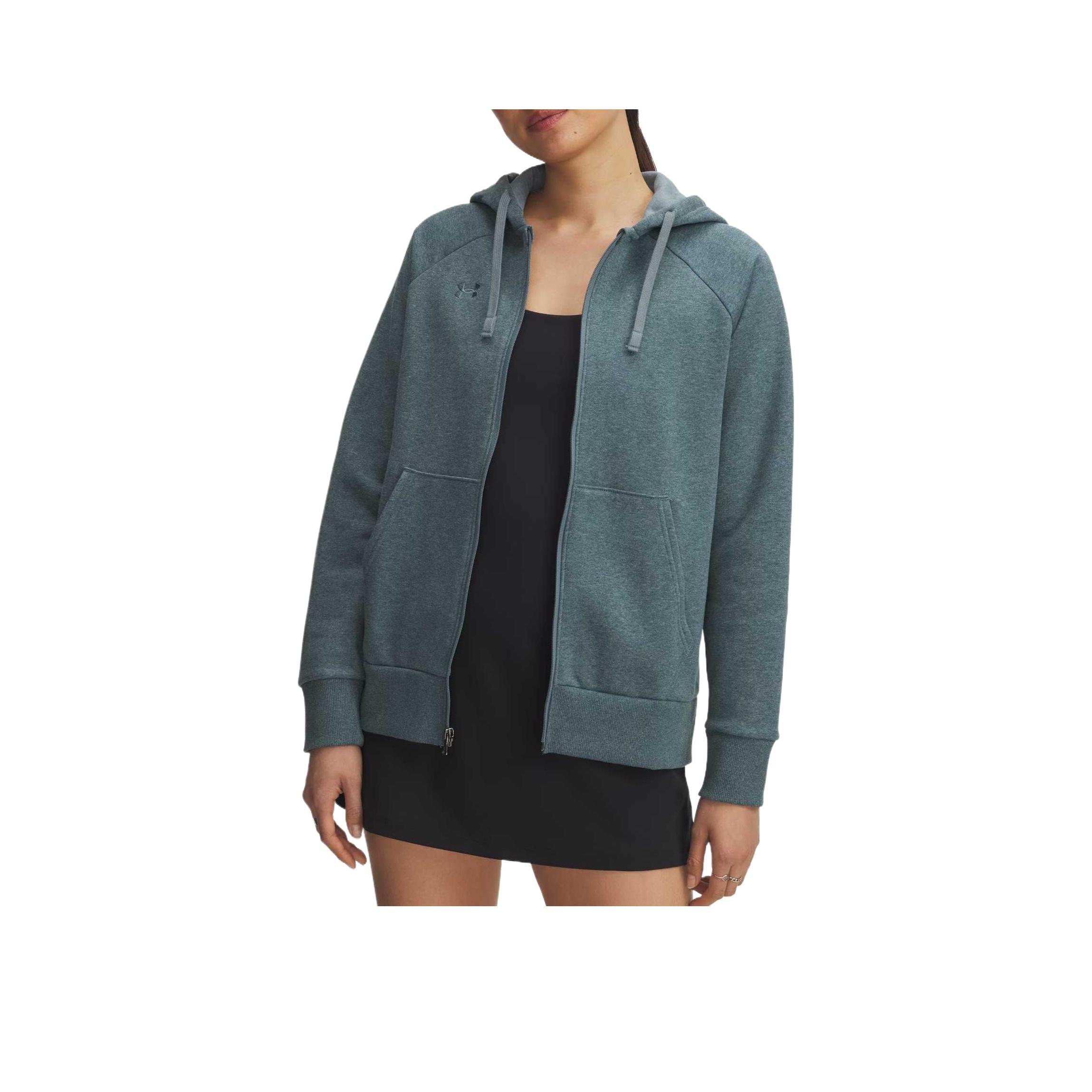 

Under Armour Rival Fleece Однотонная теплая флисовая толстовка с капюшоном на молнии Женская толстовка 1379497-587 XL