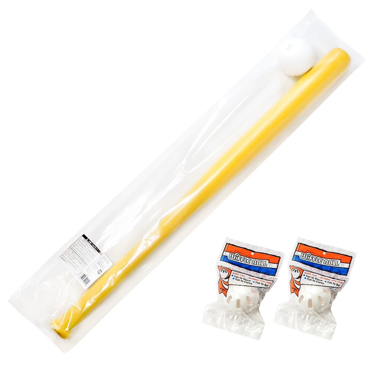 

Набор мячей для виффла с битой и 3 мячами [Официальный японский продукт], Белый