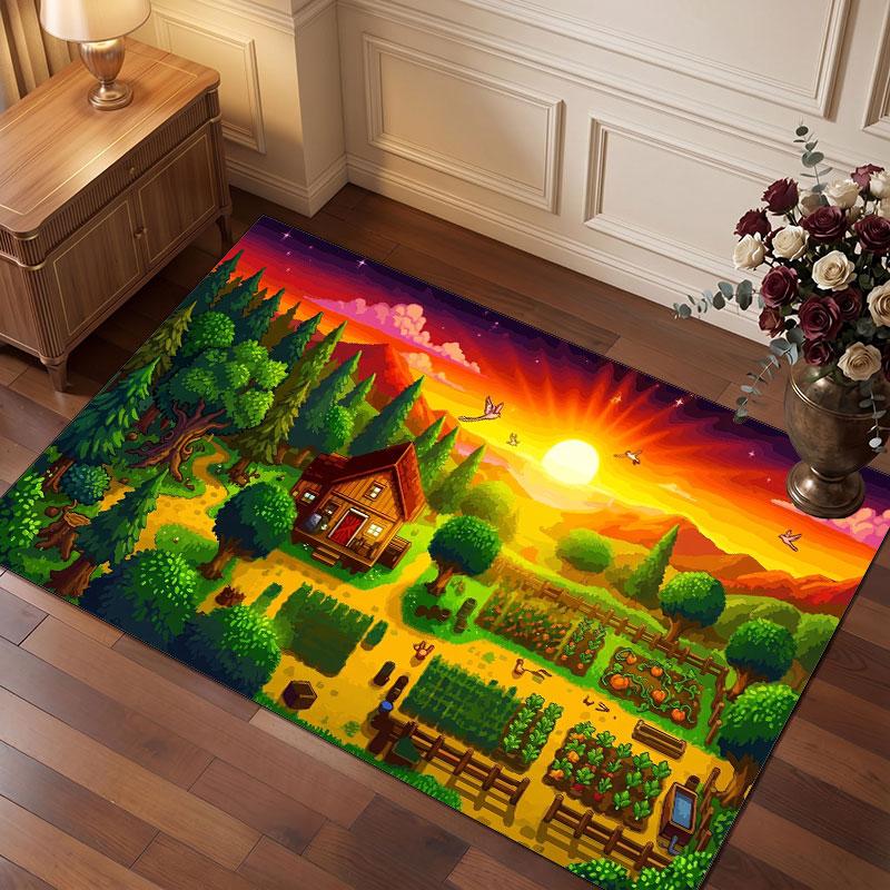 Stardew Valley Rug Soft Thick Non Slip Floor Carpet for Bedroom Living Room Home Decor