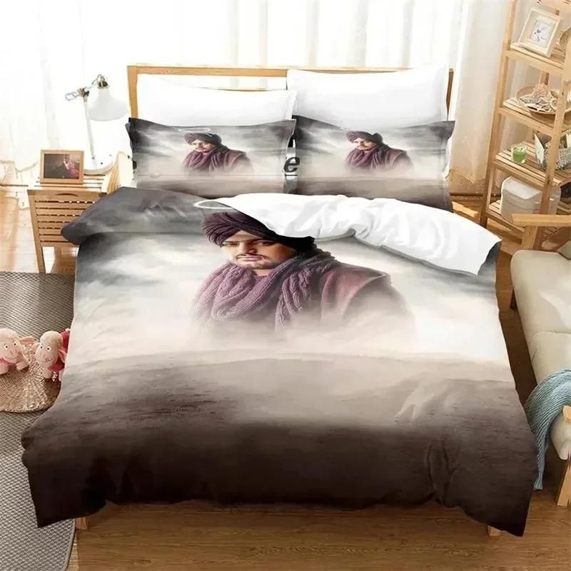 Luxury New 3D Print Sidhu Moosewala RIP Bedding Sets Exquisite Bed Supplies Set Duvet Cover Bed Comforter Set Birthday Gift