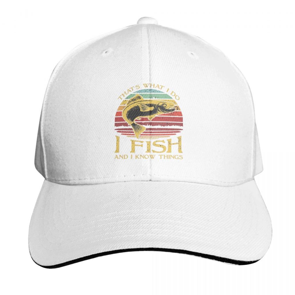 Thats What I Do I Fish And I Know Things Cap Fashion Casual Baseball Caps Adjustable Hat Hip Hop Summer Unisex Baseball Hats