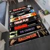 Classic Horror Movie VHS Tape Carpet Mat Rug Horror Film Pattern Home Decoration Floor Rugs for Living Room Bedroom Media Room