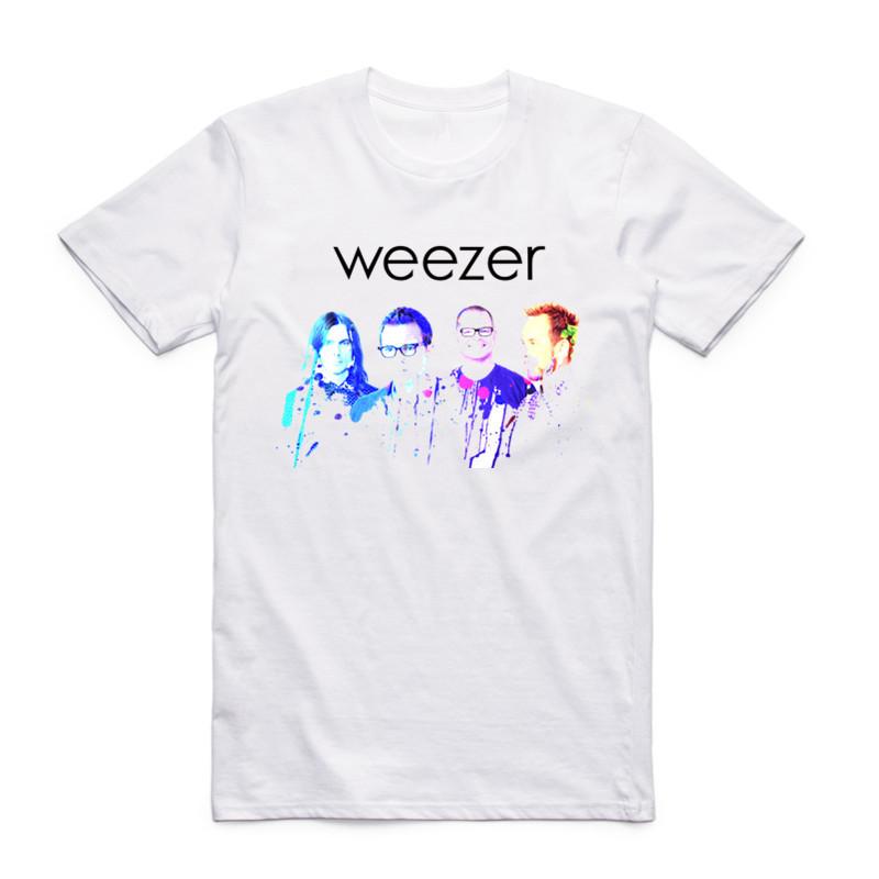 

2019 Новый Модный Мужской Футболка с Логотипом Weezer С Принтом Букв Круглый Вырез Футболка Летняя Прохладная С Коротким Рукавом Мужская Одежда 3XL 4XL