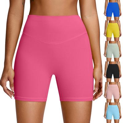 Pantalones de Yoga Deportivos Cortos Ajustados de Color para Mujer, Elevación de Glúteos y Estreñimiento Abdominal