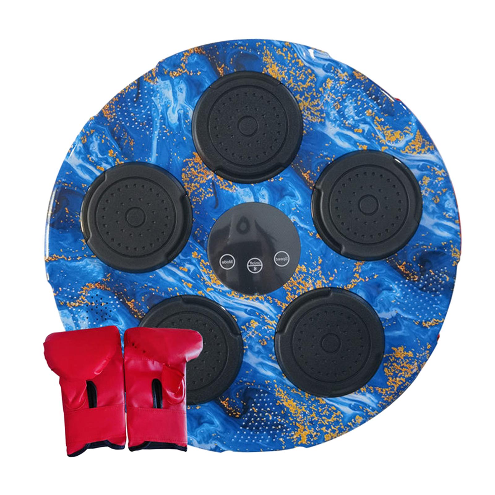 

Музыкальный боксерский тренажер Smart Boxing Trainer для детей для занятий домашним кикбоксингом Blue with Gloves