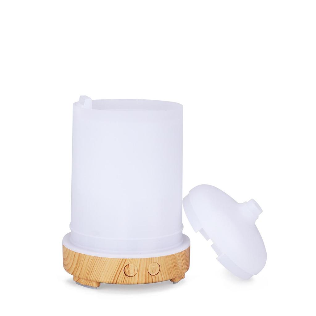 Wood Grain Hollow-Out Aroma Diffuser & Humidifier - Indoor Air Purifier