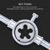 Multifunction Tap and Die Set 20Pcs M3-M12 Metric Screw Thread Plugs Hand Screw Taps Straight Taper Tapping and Thread Tools
