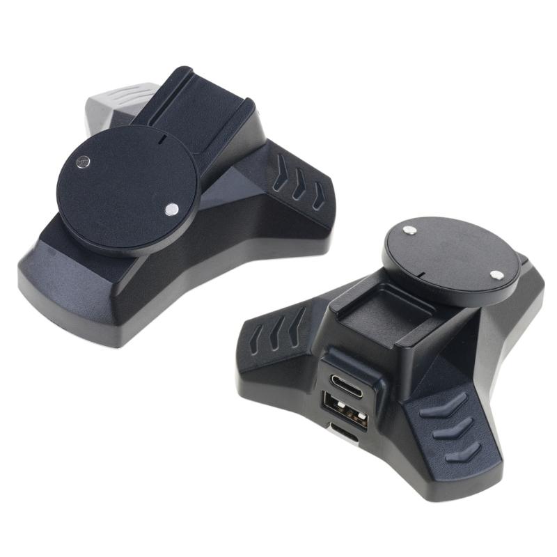 Type C Mouse Charging Dock Black Charging Stand for Logietch GPROX Superlight2 GPW4/3/2/1 Mouse with LED Indicator