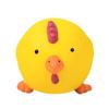 Latex Squeaky Pig & Chicken Head Ball Teething Toys for Small Dogs