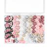 New 100Pcs/Box Yak Cow Silicone Focal Beads Printed Round Lentil Bead Kits DIY Keychain Bracelet Accessories For Jewelry Making
