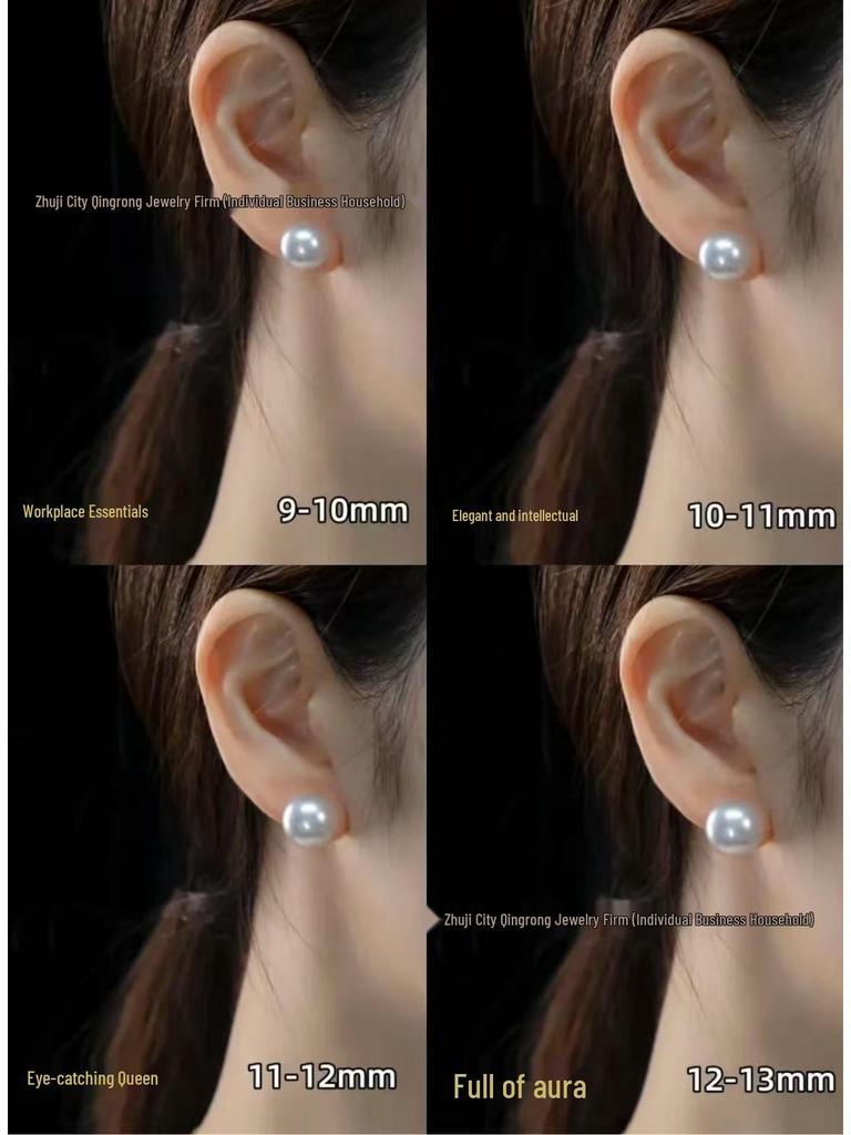 9-10mm Near-Round Flawless Purple Freshwater Edison Pearls, Undrilled Loose Beads.