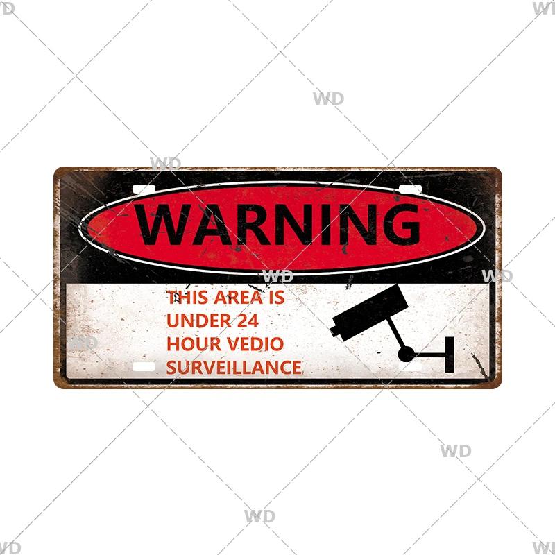 Smile WIFI Toile Caution License Plate Store Wall Decor Restrooms Tin Sign Vintage Road Guide Metal Sign Painting Plaques Poster