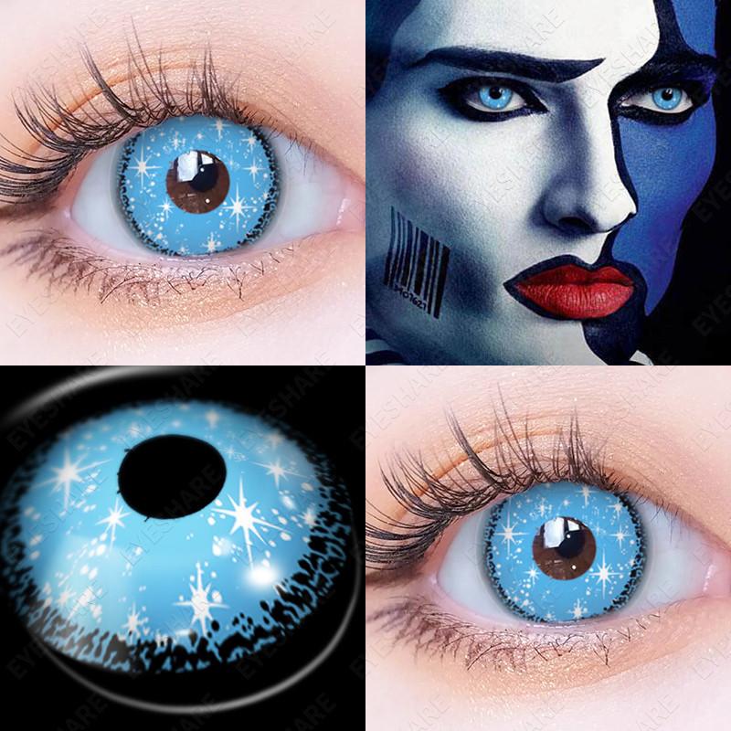 EYESHARE 1 Pair Cosplay Contact Lenses for Eyes Vampire Party Cosplay Colored Softlens 14.5mm Halloween Lens
