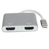 TypeC To 2 In 1 HD Multimedia Interface Adapter Video Converter for MacbookPro 2015 2016 2017 2018